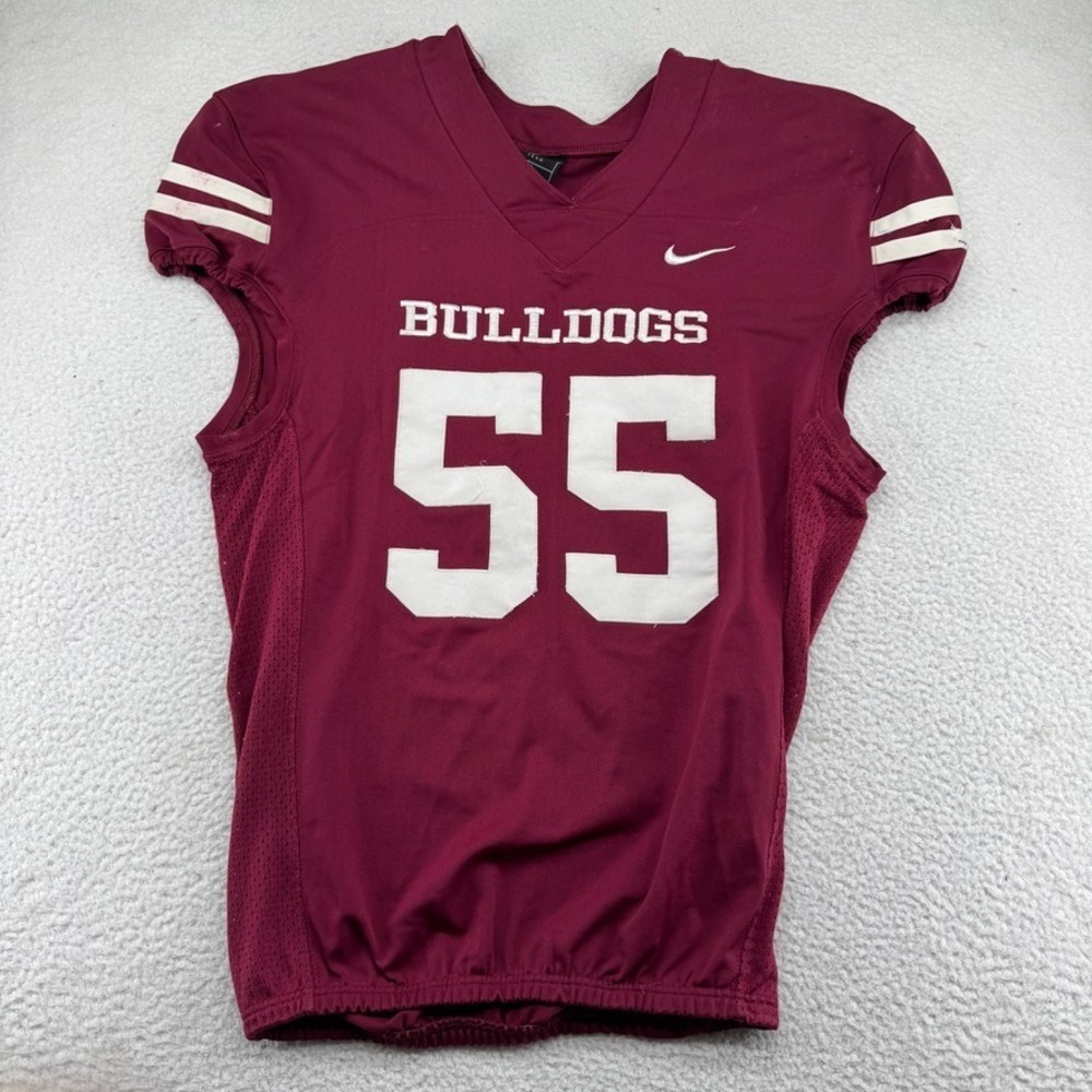 Nike Alabama A&M Bulldogs Game Worn Player Football Jersey #55 Mens XL Stitched